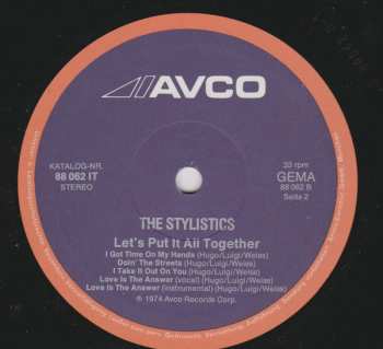 LP The Stylistics: Let's Put It All Together