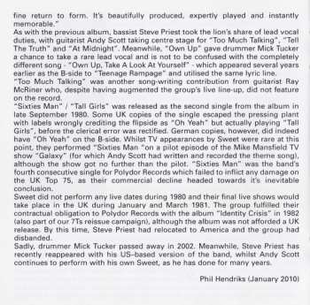 CD The Sweet: Waters Edge