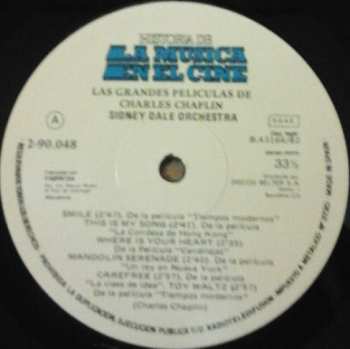 LP The Syd Dale Orchestra: Las Grandes Peliculas De Charles Chaplin