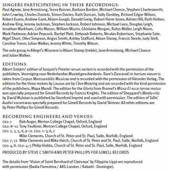 2CD The Tallis Scholars: The Essential Tallis Scholars