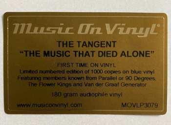 LP The Tangent: The Music That Died Alone LTD | NUM | CLR