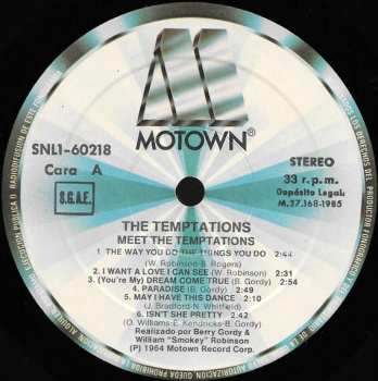 LP The Temptations: Meet The Temptations