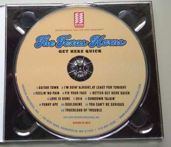 CD The Texas Horns: Get Here Quick