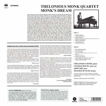 LP The Thelonious Monk Quartet: Monk’s Dream LTD | CLR