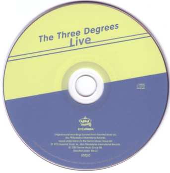 CD The Three Degrees: The Three Degrees Live