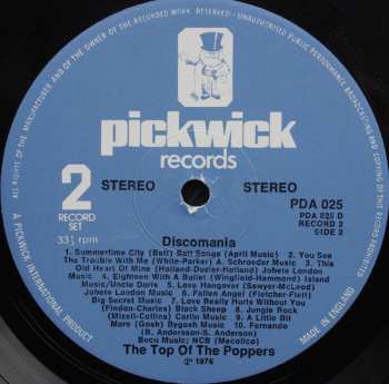 2LP The Top Of The Poppers: Disco Mania (2xLP)
