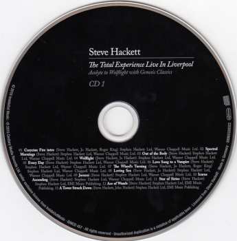 2CD/2DVD Steve Hackett: The Total Experience Live In Liverpool (Acolyte To Wolflight With Genesis Classics) DLX | DIGI
