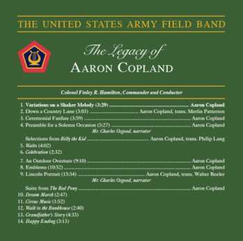 CD The United States Army Field Band: The Legacy Of Aaron Copland
