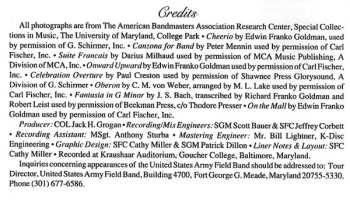 CD The United States Army Field Band: The Legacy Of Edwin Franko Goldman