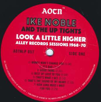 LP The Up Tights: Look A Little Higher (Alley Records Sessions 1968-70)