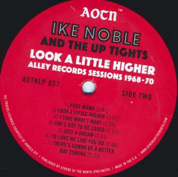 LP The Up Tights: Look A Little Higher (Alley Records Sessions 1968-70)