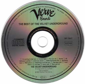 CD The Velvet Underground: The Best Of The Velvet Underground (Words And Music Of Lou Reed)