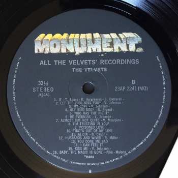 LP The Velvets: All The Velvets' Recordings CLR