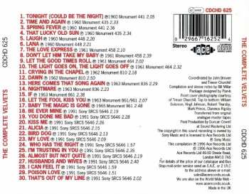 CD The Velvets: The Complete Velvets