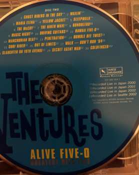 2CD The Ventures: Alive Five - 0  Greatest Hits Live