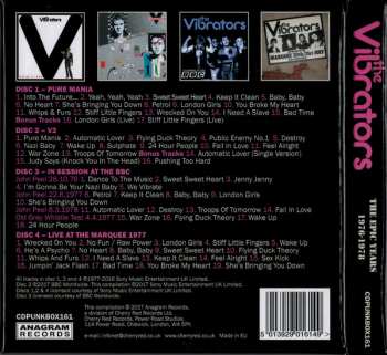 4CD/Doos The Vibrators: The Epic Years 1976-1978