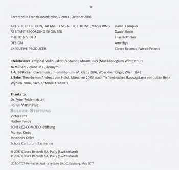 CD Jörg Andreas Bötticher: The Violin's Delight - A Garden Of Pleasure