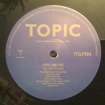 LP The Watersons: Frost And Fire (A Calendar Of Ritual And Magical Songs)
