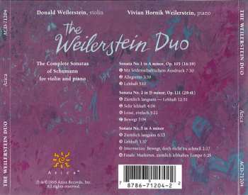 CD The Weilerstein Duo: The Complete Sonatas Of Schumann For Violin And Piano