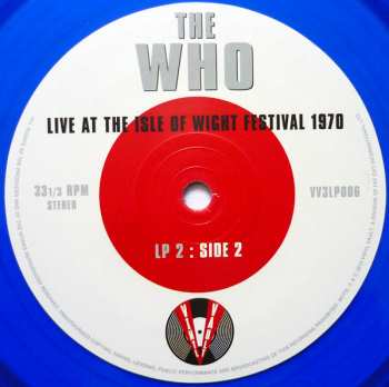 3LP The Who: Live At The Isle Of Wight Festival 1970 CLR