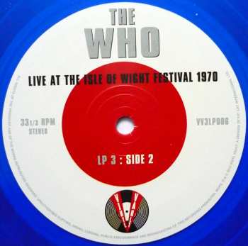 3LP The Who: Live At The Isle Of Wight Festival 1970 CLR
