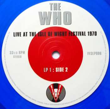 3LP The Who: Live At The Isle Of Wight Festival 1970 CLR