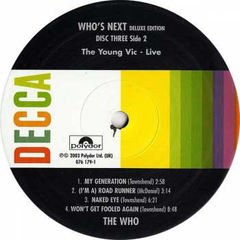 3LP The Who: Who's Next DLX