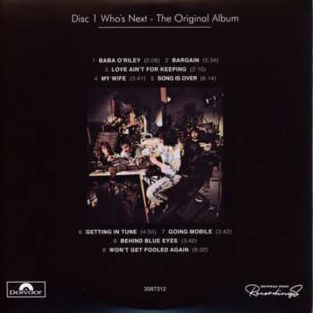 10CD/Doos/Blu-ray The Who: Who's Next | Life House DLX | LTD
