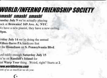 SP The World / Inferno Friendship Society: Our Candidate
