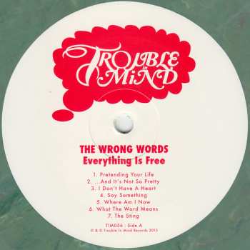 LP The Wrong Words: Everything Is Free LTD