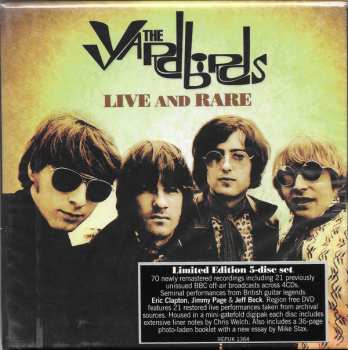 4CD/DVD/Doos The Yardbirds: Live And Rare LTD