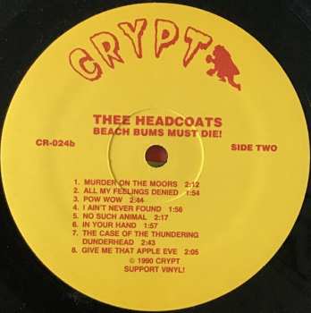 LP Thee Headcoats: Beach Bums Must Die