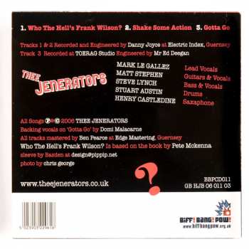 CD Thee Jenerators: Who The Hell's Frank Wilson?