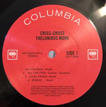 LP Thelonious Monk: Criss-Cross LTD | NUM
