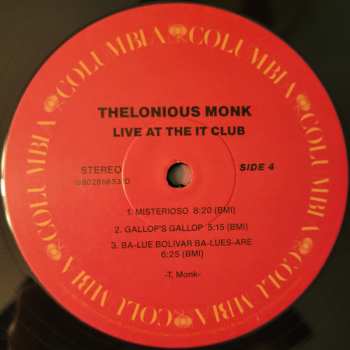 2LP Thelonious Monk: Live At The It Club