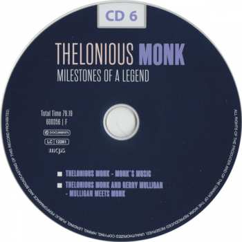 10CD/Doos Thelonious Monk: Milestones Of A Legend
