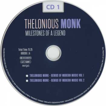 10CD/Doos Thelonious Monk: Milestones Of A Legend