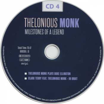 10CD/Doos Thelonious Monk: Milestones Of A Legend
