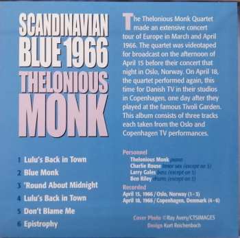 CD Thelonious Monk: Scandinavian Blue 1966 LTD