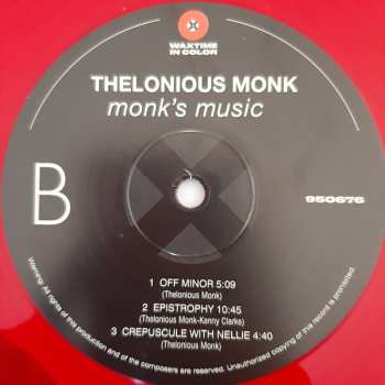 LP Thelonious Monk Septet: Monk's Music LTD | CLR