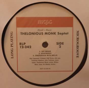 LP Thelonious Monk Septet: Monk's Music LTD