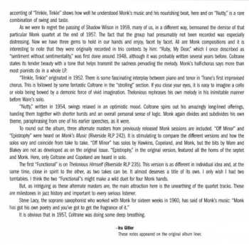 CD John Coltrane: Thelonious Monk With John Coltrane