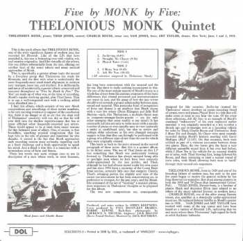 5CD/Doos Thelonious Monk: Timeless Classic Albums
