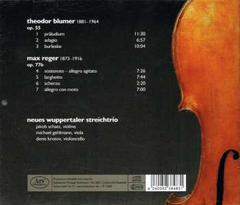 CD Max Reger: Neues Wuppertaler Streichtrio