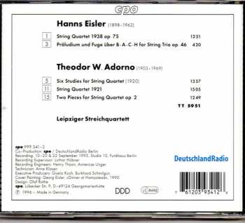CD Hanns Eisler: Works For String Quartet