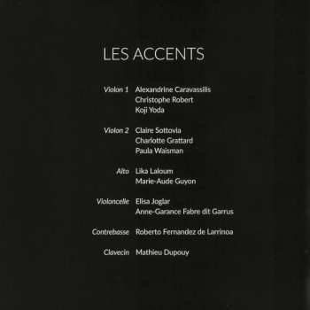 CD Les Accents: Bach & Co