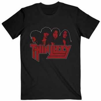 Merch Thin Lizzy: T-shirt Band Photo Logo Thin Lizzy