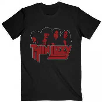 T-shirt Band Photo Logo Thin Lizzy