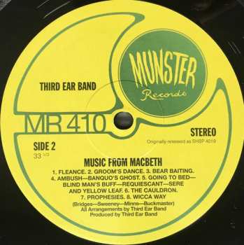 LP Third Ear Band: Music From Macbeth