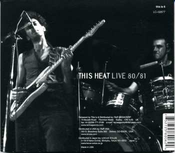 CD This Heat: Live 80/81